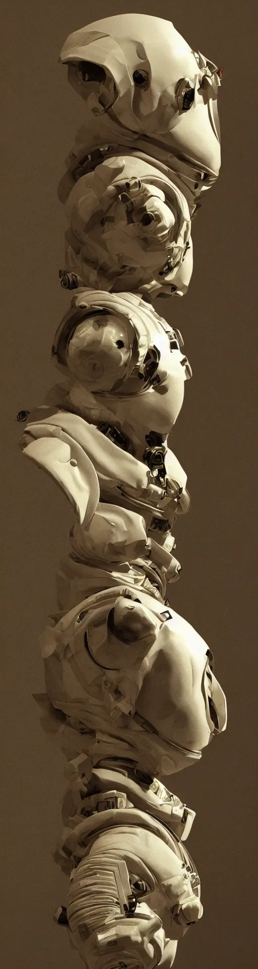 Image similar to a detailed bust of an astronaut by caravaggio, dynamic lighting, cinematic, epic composition, masterpiece
