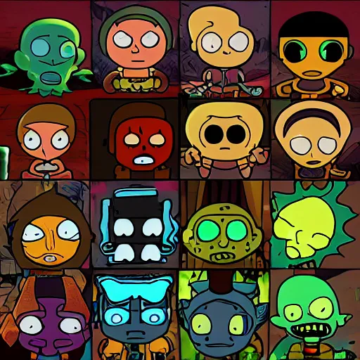 Image similar to binding of isaac rick and morty