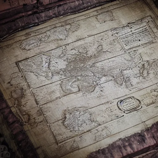 Image similar to ancient map, labyrinth map, old paper