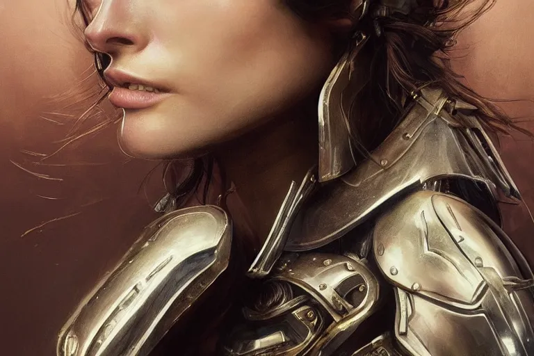 Prompt: a finely detailed portrait of Olivia Wilde, clothed in battle armor, olive skin, long dark hair, beautiful bone structure, symmetrical facial features, intricate, elegant, digital painting, trending on Artstation, concept art, smooth, sharp focus, illustration, from Metal Gear by Ruan Jia and Mandy Jurgens and Artgerm and Greg Rutkowski and william-adolphe bouguerea, award winning