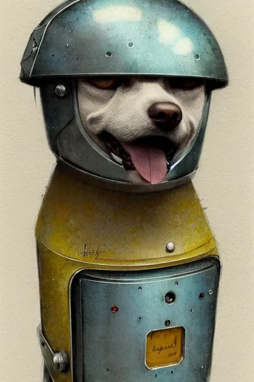 Prompt: ( ( ( ( ( 1 9 5 0 s retro future robot android aluminum box dog. muted colors. ) ) ) ) ) by jean - baptiste monge!!!!!!!!!!!!!!!!!!!!!!!!!!!!!!
