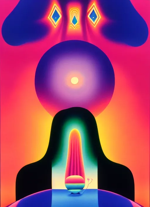 Prompt: witch by shusei nagaoka, kaws, david rudnick, airbrush on canvas, pastell colours, cell shaded, 8 k,