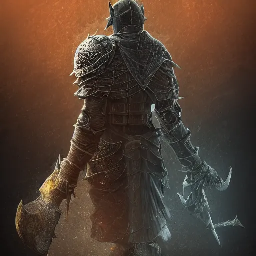 Image similar to a dark souls knight, au naturel, hyper detailed, digital art, trending in artstation, cinematic lighting, studio quality, smooth render, unreal engine 5 rendered, octane rendered, art style by klimt and nixeu and ian sprigger and wlop and krenz cushart