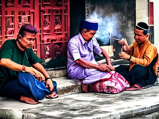 Image similar to indonesians smoking