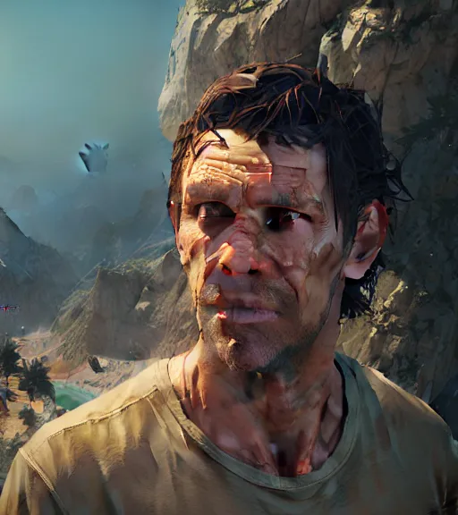 Image similar to highly detailed portrait of zoltan zana in gta v, stephen bliss, unreal engine, fantasy art by greg rutkowski, loish, rhads, ferdinand knab, makoto shinkai and lois van baarle, ilya kuvshinov, rossdraws, tom bagshaw, global illumination, radiant light, detailed and intricate environment