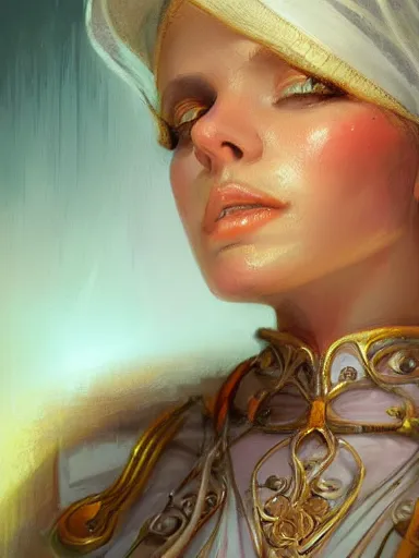 Image similar to a beautiful woman old world nurse, lovelly, acceptance and respect for feelings. intricate, elegant, highly detailed, digital painting, artstation, concept art, sharp focus, illustration, by justin gerard and artgerm, 8 k