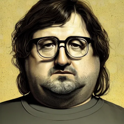 Gabe Newell Portrait by freddre on DeviantArt