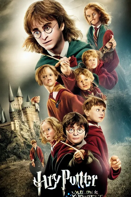 Image similar to harry potter and the golden Goose, movie poster