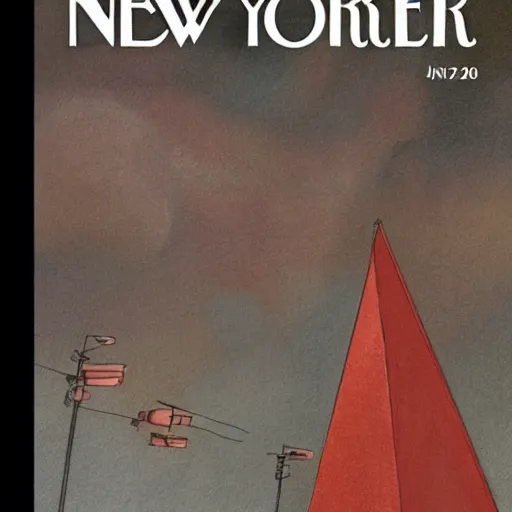 Image similar to new yorker cover januari 2 0 7 5