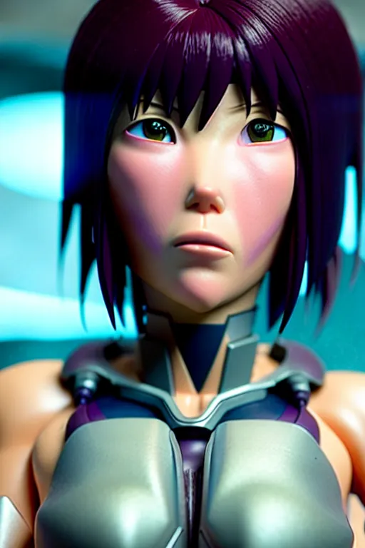 Prompt: weta disney pixar movie still portrait photo of motoko kusanagi ghost in the shell anime : : as cyborg woman by pixar : : by weta, wlop, ilya kuvshinov, rossdraws, artgerm, maxim cover, octane render, anime, octane render, 3 d, volumetric lighting, anti aliasing, raytracing : :