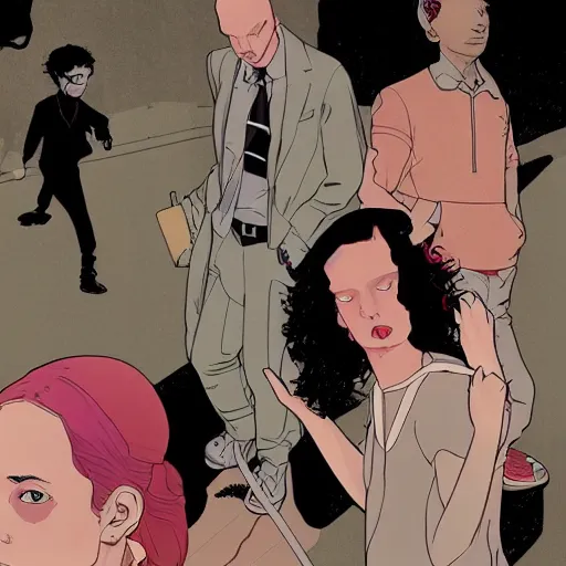 Image similar to tomer hanuka