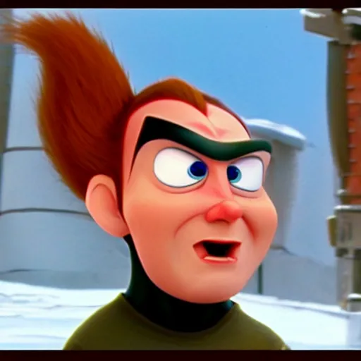 Image similar to syndrome from the incredibles in rudolph the red nosed reindeer