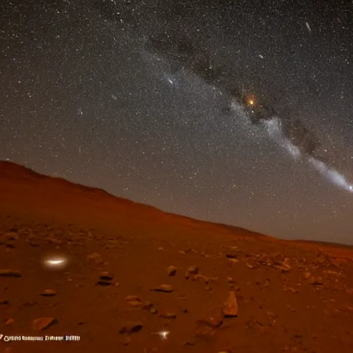 Image similar to perseid meteor shower viewed from mars