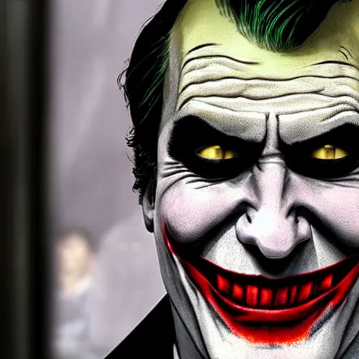 Prompt: Bruce Campbell as The Joker