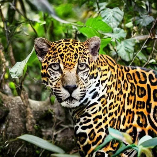 Prompt: Jaguar in a jungle