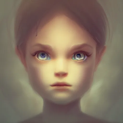 Image similar to face of a young girl in the moon light, ambient lighting, moody, emotive, trending on artstation