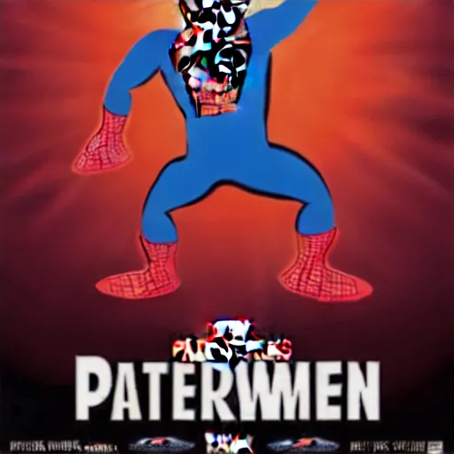 Prompt: Patrick Star as Spiderman, styled as a movie poster