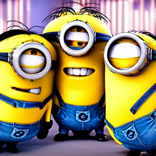 Image similar to minions at the club drinking having a fun time