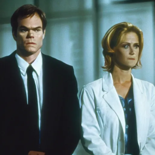 Image similar to dexter morgan on the x - files with dana sculls and fox milder