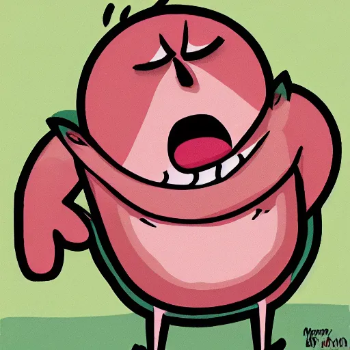 Image similar to angry screaming ham