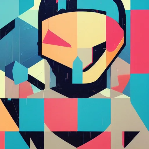 Image similar to Bomberman Profile Picture by Sachin Teng, asymmetrical, Organic Painting , Matte Painting, geometric shapes, hard edges, graffiti, street art, 300 dpi :2 by Sachin Teng:4