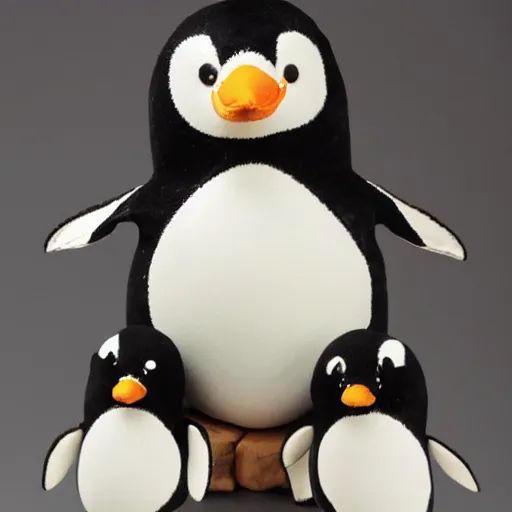 Image similar to a fat stubby penguin stuffed animal