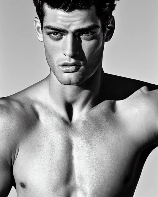 Prompt: portrait of sean o'pry, gigachad, soft lighting, highly detailed face, sharp focus, photo by herb ritts