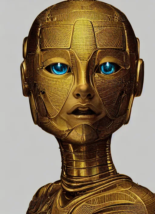 Image similar to highly detailed picture of little robot, manga, perfectly face, highly detailed, masterpiece, artstation, golden ratio, soft light, perfect intricate highly detailed, detailed, painting by jemes jean, digital lines, 8 k