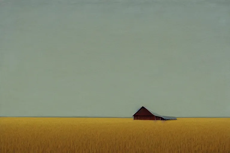 Image similar to a wheat field with barn artwork by tim eitel