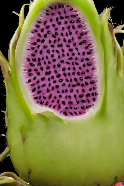 Prompt: portrait of boris johnson as a dragon fruit