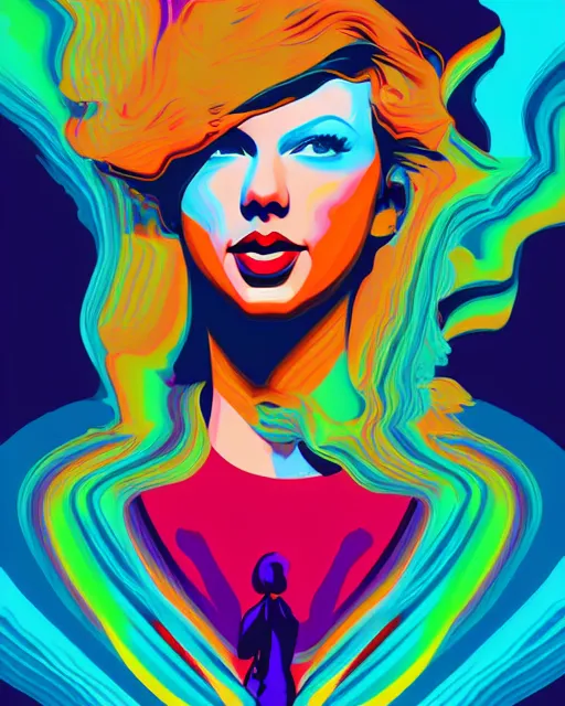 taylor swift in a chaotic storm of twisting liquid | Stable Diffusion ...