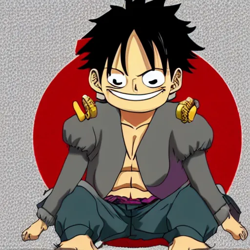 Image similar to 🐼 as luffy