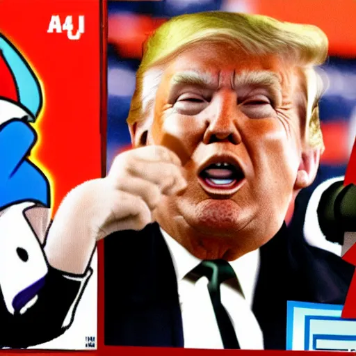 donald trump in a nintendo 6 4 game | Stable Diffusion | OpenArt