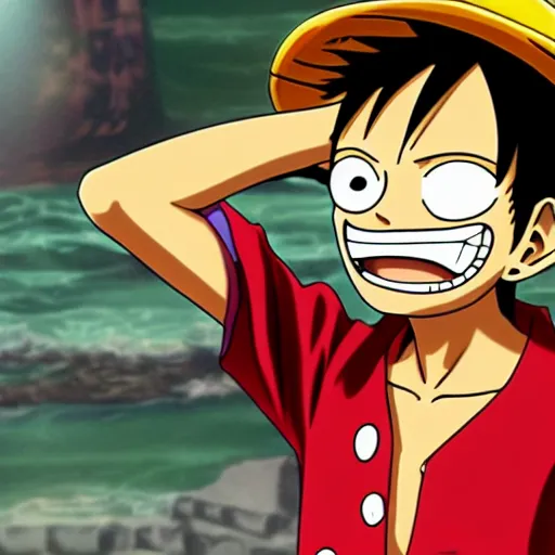 Image similar to Luffy from One Piece