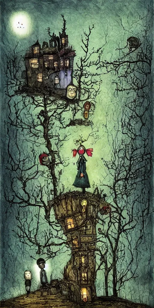 Image similar to a frankenstein scene by alexander jansson