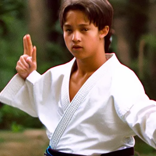 Image similar to bell cranel as karate kid