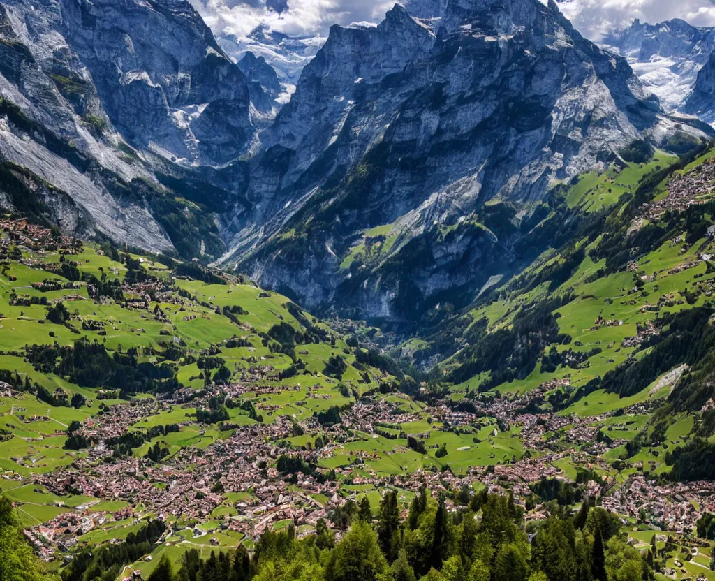 Image similar to Amazing Switzerland Landscape that are out of this world 8k