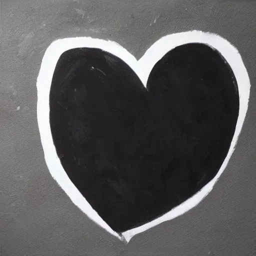 Image similar to an all black chicken spotted white heart shapes