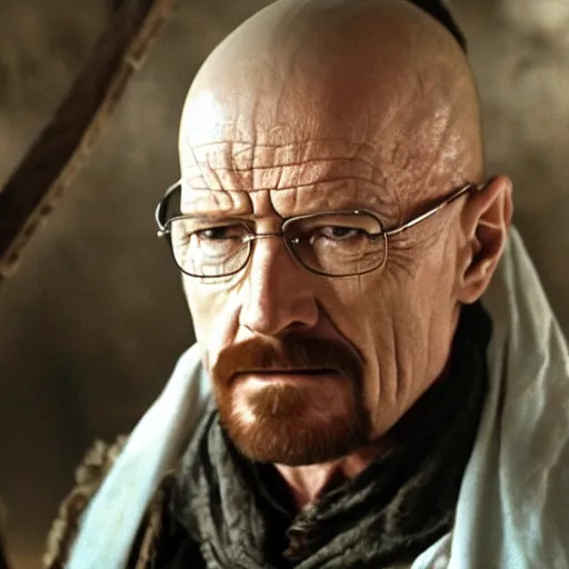 Prompt: walter white in pirates of the caribbean