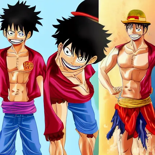 Image similar to Lebron James cosplay as Monkey D Luffy, detailed digital art, colourful masterpiece beautiful beautiful beautiful