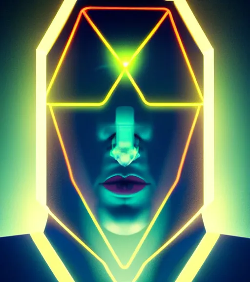 Image similar to symmetry!! european prince of technology, solid cube of light, hard edges, product render retro - futuristic poster scifi, lasers and neon circuits, handsome european prince, intricate, elegant, highly detailed, digital painting, artstation, concept art, smooth, sharp focus, illustration, dreamlike, art by artgerm