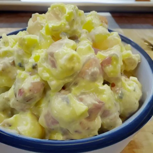 Prompt: evil potato salad