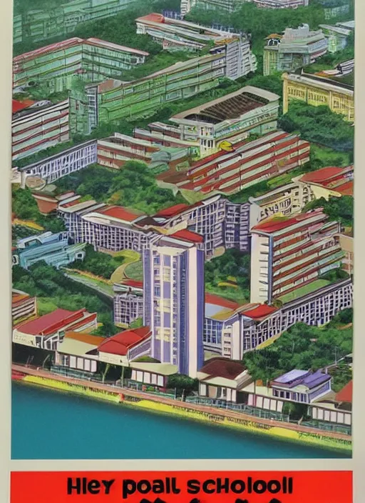 Image similar to 1 9 9 0 s singaporean public education poster for hdb flats