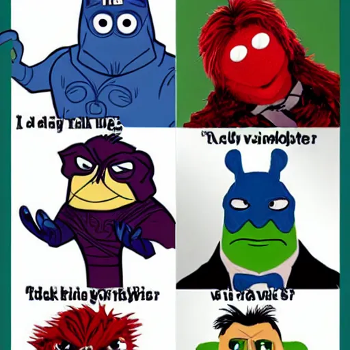 Image similar to the avengers as muppets