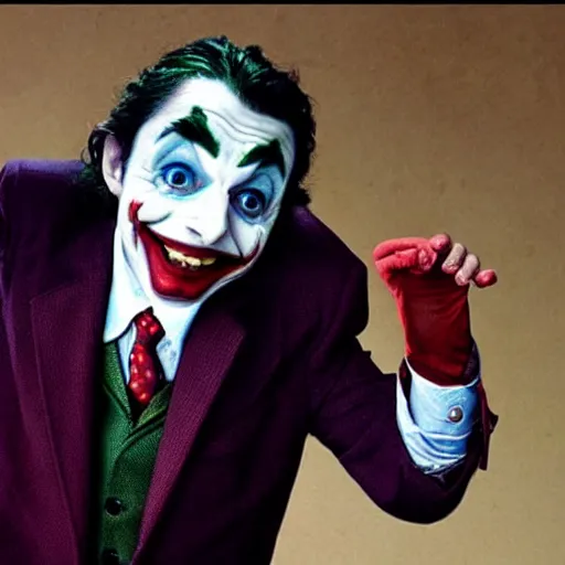 Prompt: mr bean as joker