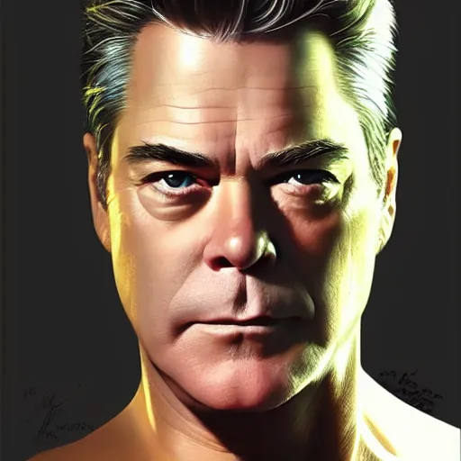 Image similar to a masterpiece portrait of ray liotta. very detailed eyes. intricate, elegant, highly detailed. trending on artstation, digital art, by stanley artgerm lau, wlop, rossdraws, james jean, andrei riabovitchev, marc simonetti, yoshitaka amano