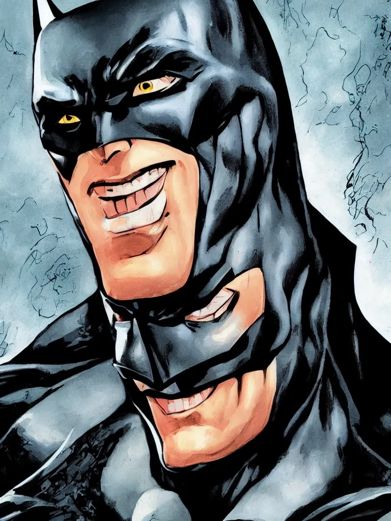 Image similar to Close-up portrait of the the batman.