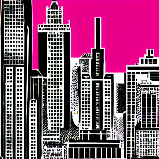 Image similar to pop art Chicago