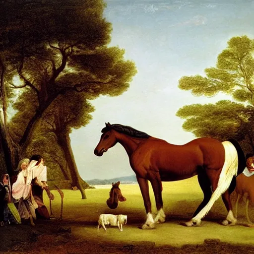 Image similar to offerings for the horse goddess by george stubbs