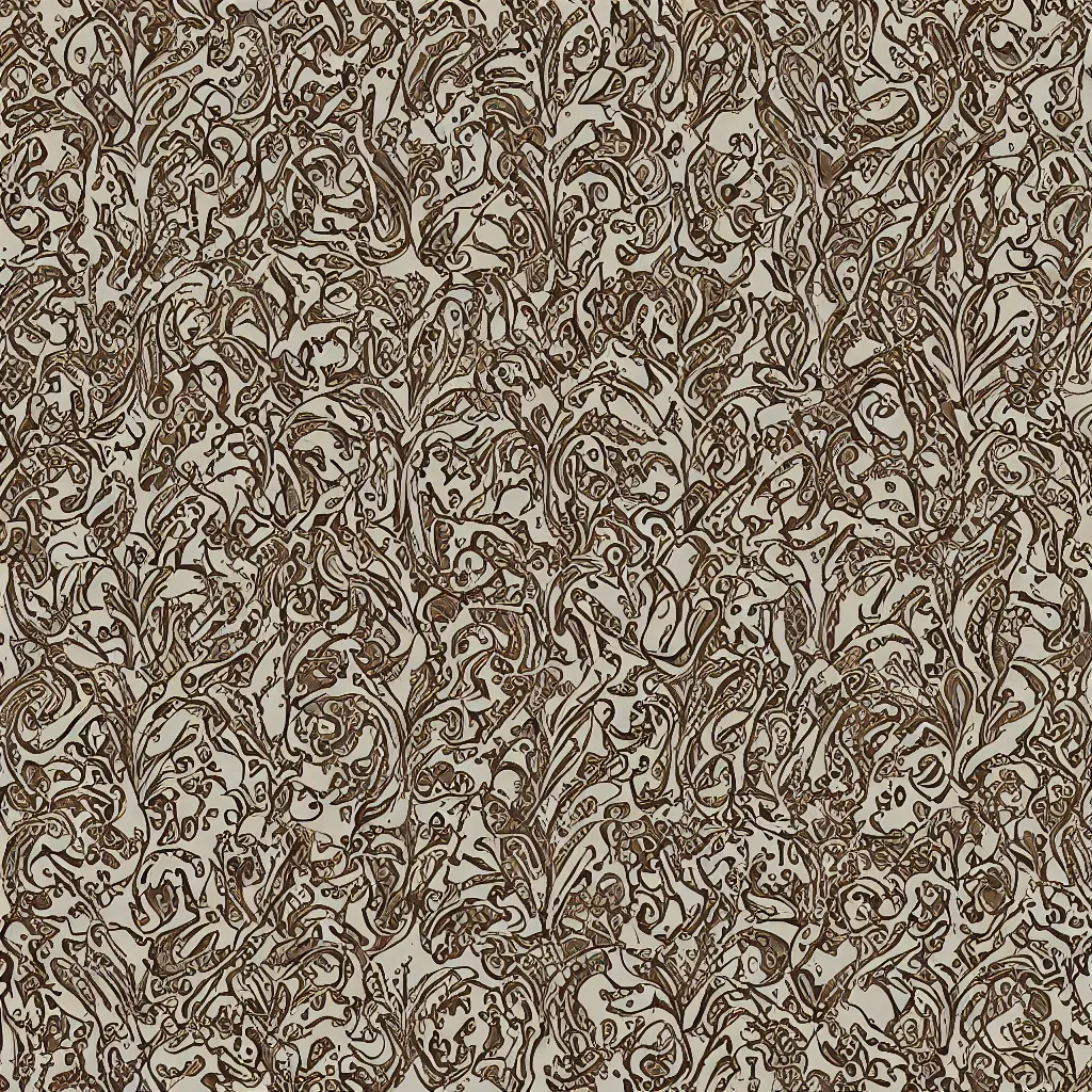 Image similar to beautiful ornamental pattern, detailed digital art